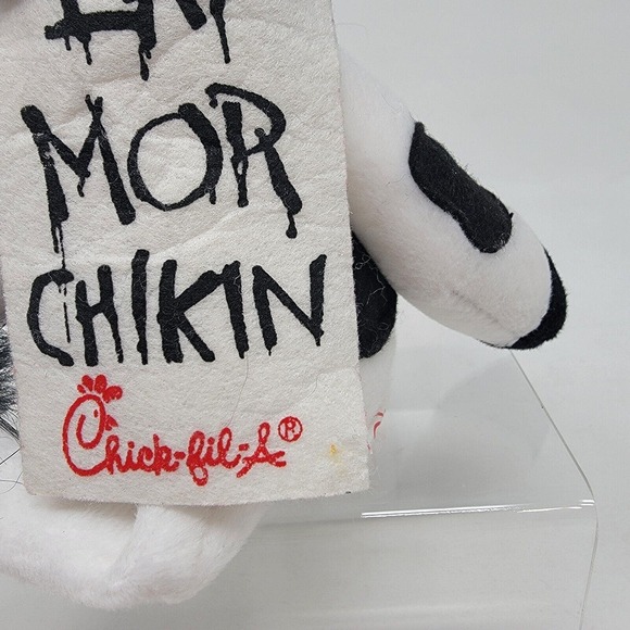 Chick-Fil -A Cow Plush 9” Eat Mor Chikin Sign Stuffed Animal Toy Vintage - Picture 13 of 13
